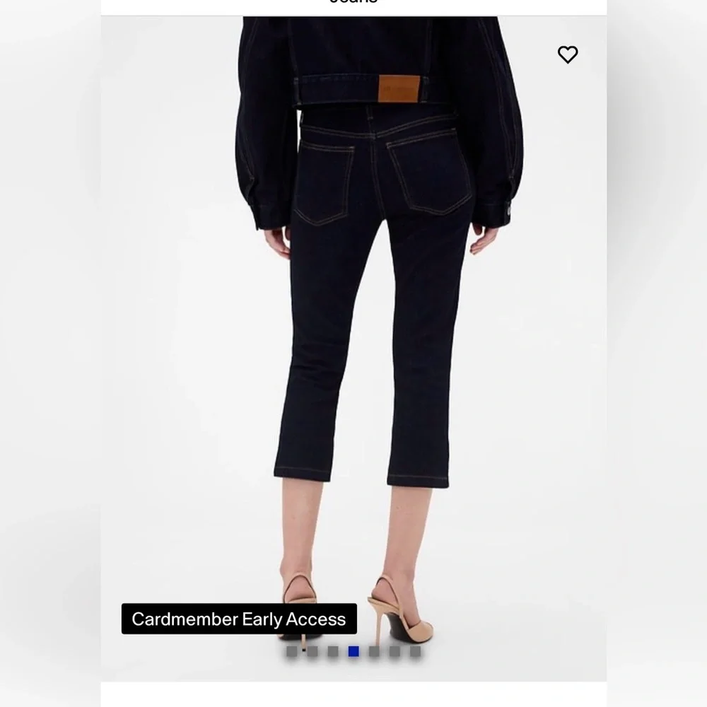 Gap x Victoria Beckham Low Rise Capri Jeans - Picture 4 of 6